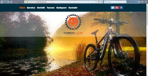 Webseite für Fahrrad Luchs in Plau am See